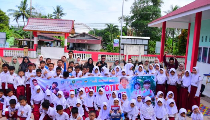 Dukungan Kabupaten Layak Anak, Diskominfotik Bengkalis Edukasi Siswa SD