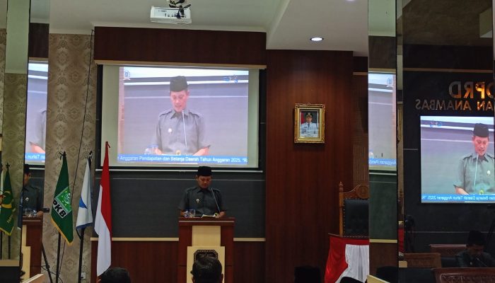 Wakil Bupati Anambas Sampaikan Jawaban Atas Pandangan Fraksi DPRD