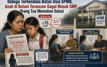 Diduga Terkendala Batas Usia SPMB, Anak di Batam Terancam Gagal Masuk SMP, Orang Tua Memohon Solusi