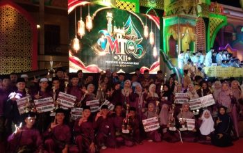 Selesai Bertanding, Kafilah Lingga Hadiri Penutupan MTQ VII Kepri