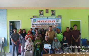 Tepat Waktu, Pemdes Telaga Salurkan Bantuan BLT KPN Kepada Warga