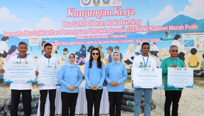Istri Wapres Peringati Hari Anak Nasional Lewat Pelestarian Alam di Pantai Trikora
