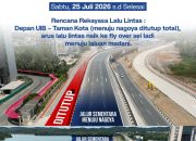 Catat! Ada Pengalihan Arus Lalu Lintas di Jalan Gajah Mada
