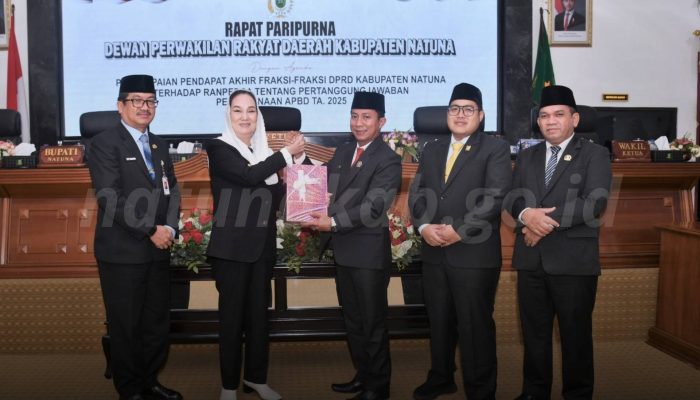 DPRD Natuna Setujui Ranperda Pertanggungjawaban APBD 2025