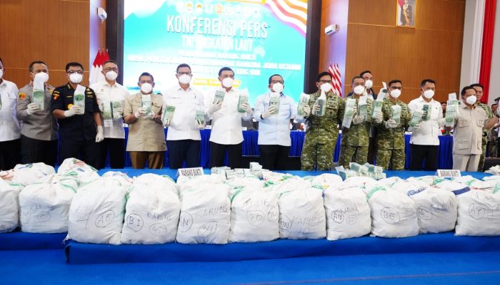 TNI AL Musnahkan 1,36 Ton Ketamin Hasil Pengungkapan MV King Sun di Batam