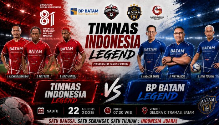 Batam Sambut Duel Legenda dan Trofeo Internasional