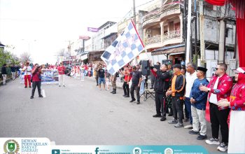 Ketua DPRD Septian Nugraha Buka Pawai Pembangunan Mandau