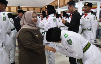 75 Paskibraka Bengkalis Resmi Dikukuhkan