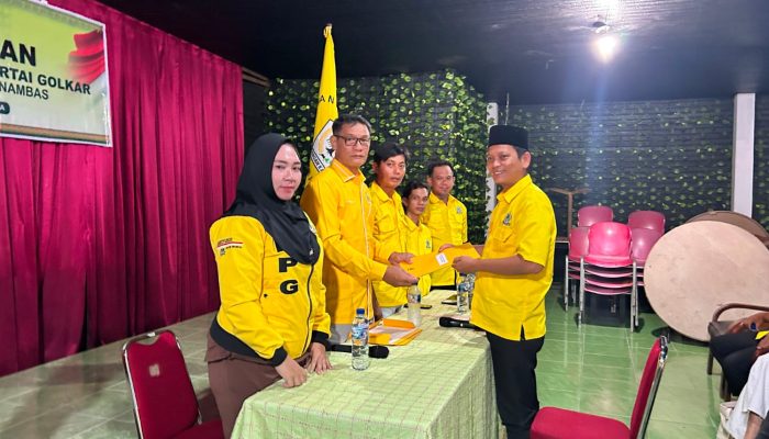 Raja Bayu Febri Gunadian Resmi Mendaftar sebagai Kandidat Ketua DPD Partai Golkar Kepulauan Anambas