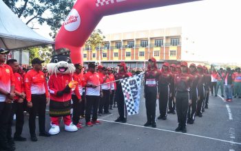 188 Regu Ikuti Gerak Jalan Proklamasi Tanjungpinang