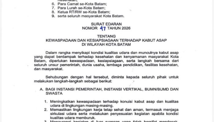 Pemko Batam: Ikuti Informasi Resmi, Sebarkan Hal Positif, Jangan Sebarkan Hoaks