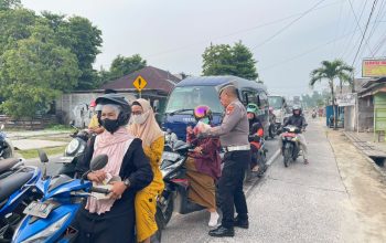 Satlantas Polres Natuna dan UPTD PPD Bersinergi, Sosialisasikan Pemutihan Pajak Kendaraan 2026