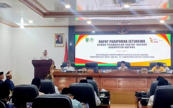 Rapat Paripurna Istimewa DPRD Natuna, Bupati Cen Sui Lan Sampaikan Pidato Hari Jadi ke-27