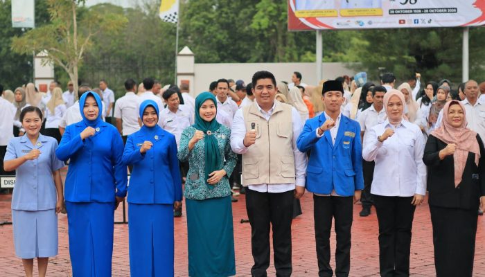 Di Upacara Sumpah Pemuda, Bupati Bintan Baca Pesan Menpora untuk Generasi Muda