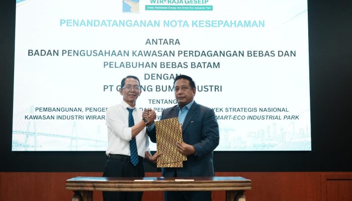 BP Batam Teken Nota Kesepakatan Pengembangan PSN Wiraraja Green Renewable Energy dan Smart‑Eco Industrial Park